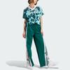 Adidas Originals Trefoil Allover Print Floral Jersey Sports T-Shirt Women Tops Forest-Green IR9809