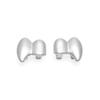 2Pcs/Set Gold Silver Color Hip-Hop Tooth Grills Double Glossy Mouth Teeth Grillz  for Women Men