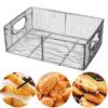 Fritteusenkorb Frittieren Rechteckig Multifunktional Frittieren Servieren Essen Küche Kochen