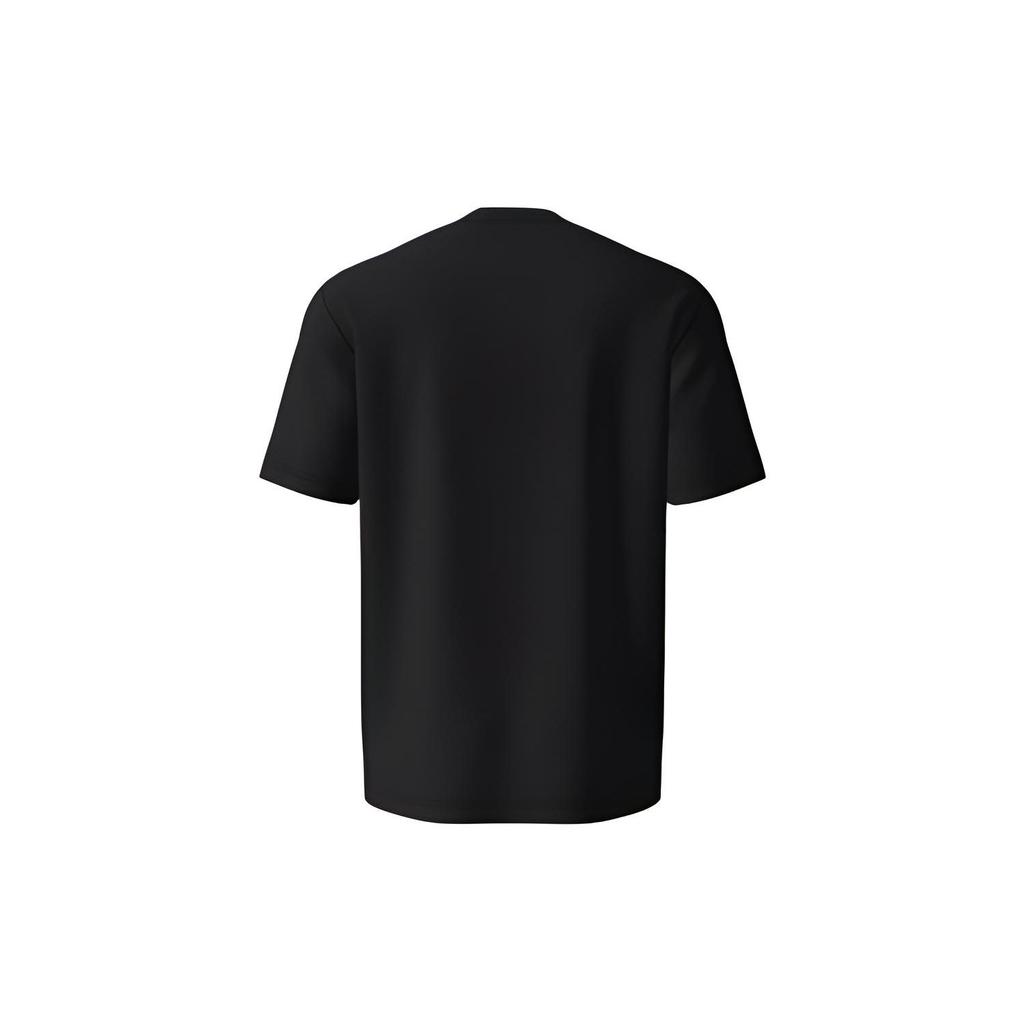 Li Ning T Shirts Men's Black Crew Neck Moderate Straight Fit AHSN905-3