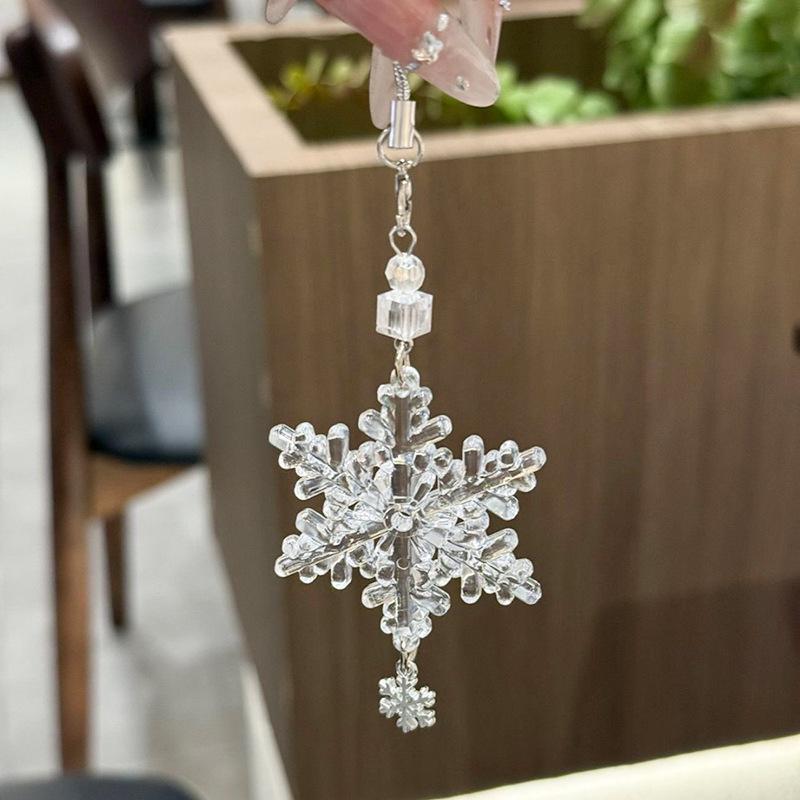 Jellyfish Star Lucky Leaf Wind Chime Keychain & Phone Lanyard Pendant