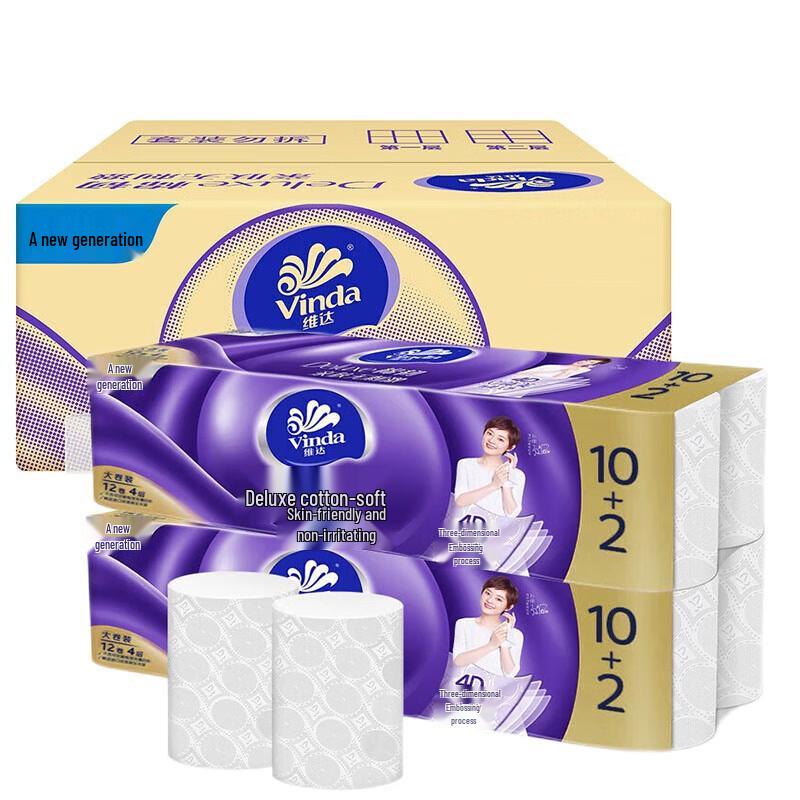 Vinda Cotton Soft 4-Ply Toilet Paper
