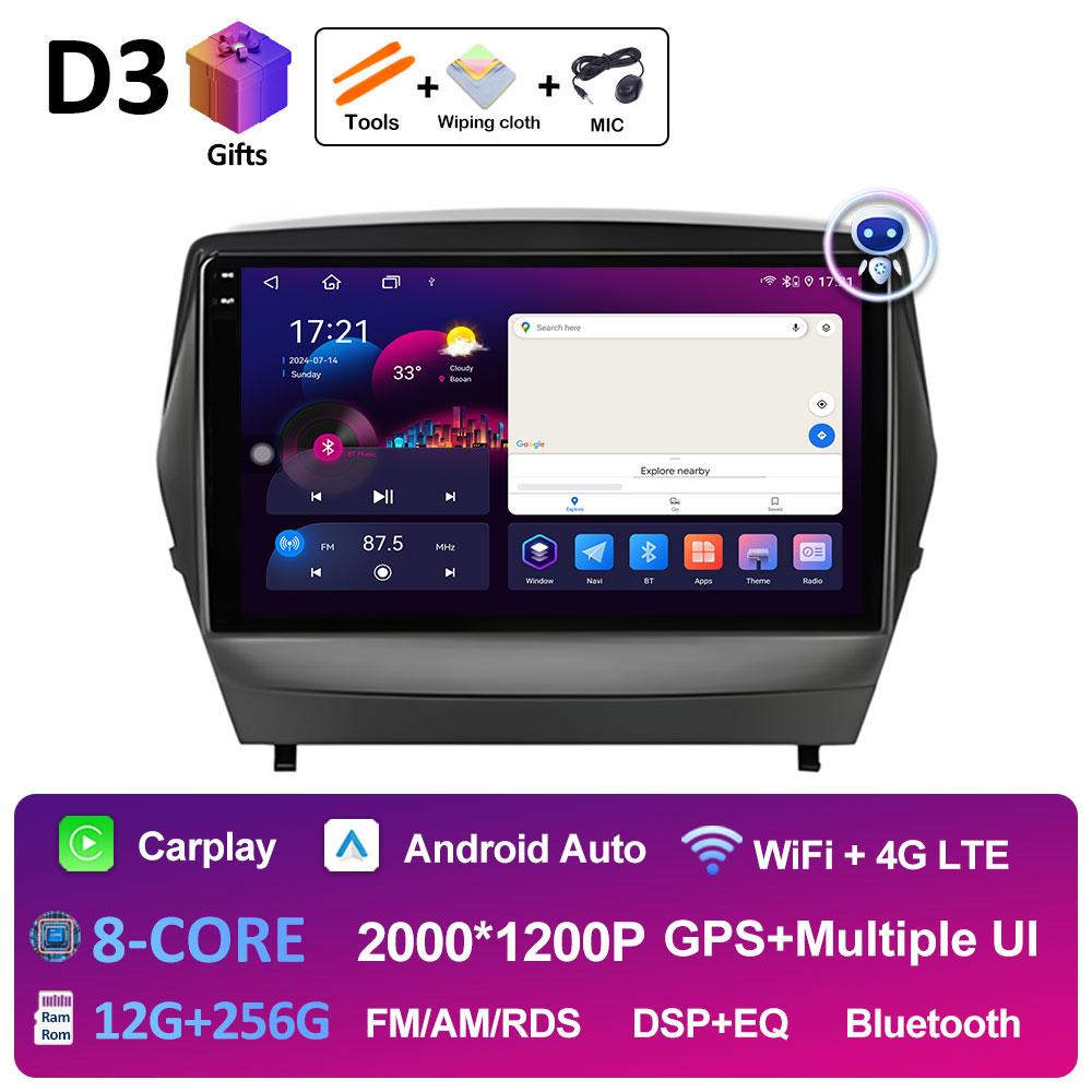 For Ix35 Hyundai Tucson 2 LM IX35 2009 2010 2011 2012 - 2015 Android Intelligent System GPS Navigation Cooling Fan WIFI No 2 Din