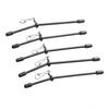 5Pcs Fishing Anti-Tangle Feeder Boom-Spacer With Snaps Balance Connector Tackle