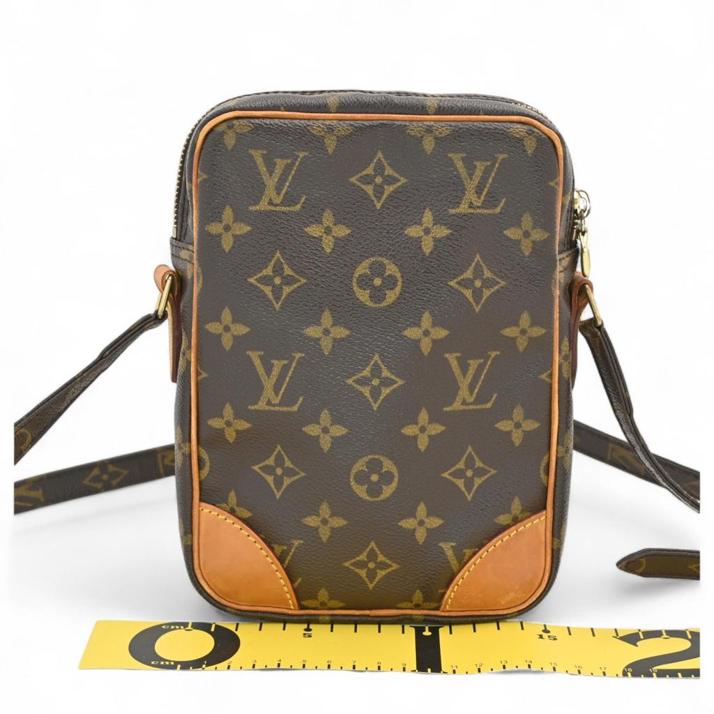 Auth LOUIS VUITTON Monogram Danube Shoulder Bag Brown M45266 lv1125jh Used