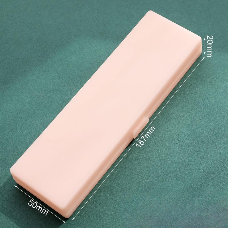 1 Piece Mini Pencil Pouch Small Fashion Simplicity Solid Color Series Pencil Case Back To School Lovely Stationery Storage Box