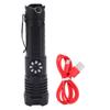 XHP99 Powerful Flashlight Portable Stepless Dimming USB Rechargeable Zoom Torch With Clip