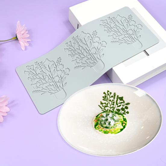 Baking Printing Mold Flexible Multi-Grid Non-Stick Heat Resistant Food Grade Silicone Cake Decorating Mold Kitchen Baking Accessory