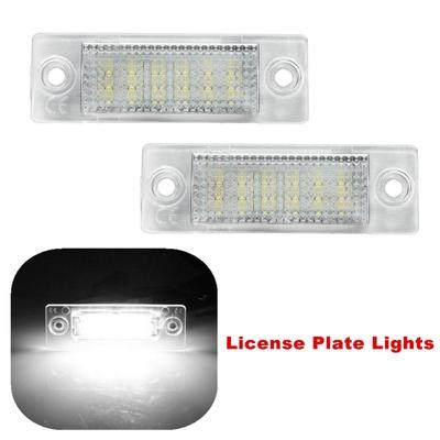 2 pezzi 12V 18 LED luci targa auto LED lampade per VW Transporter T5 Caddy Touran Golf Jetta Passat Skoda Super
