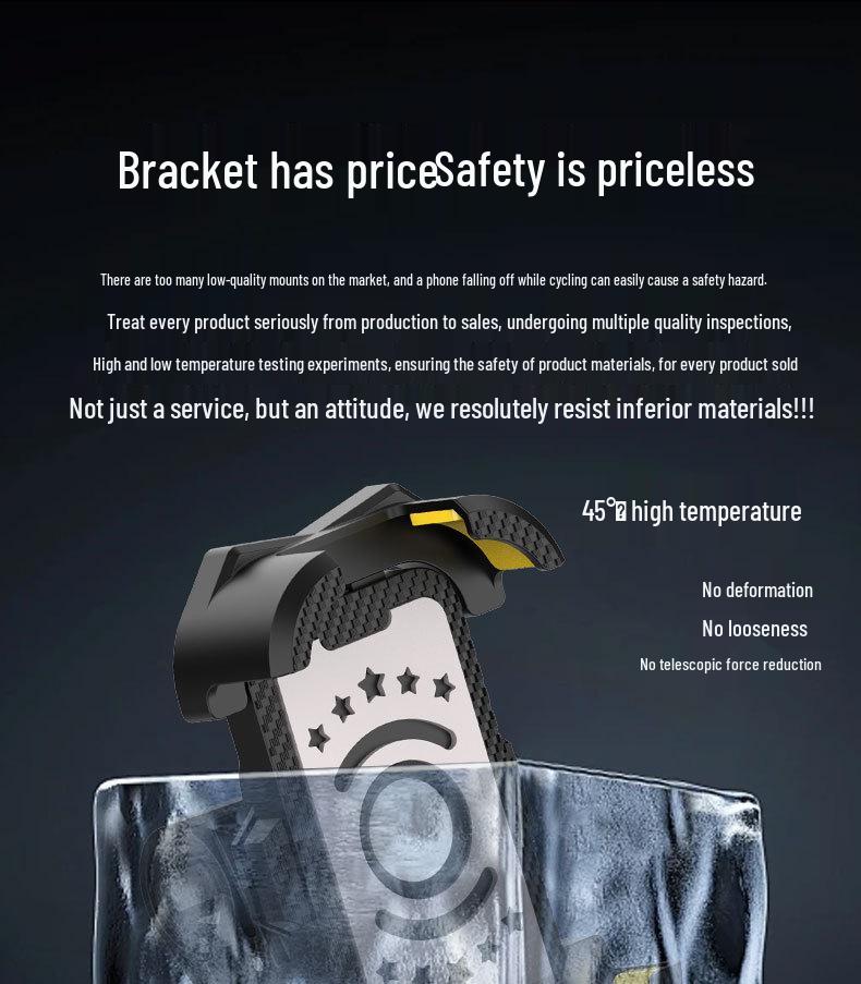 2026 Universal Shock-Absorbing Anti-Shake Motorcycle Phone Holder for One-Handed Operation and Riding Navigation