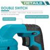 21V Saber Saw with 4PCS Blades Li-ion Battery Metal Pipe Wood Cutting Tool New Cordless Brushless Reciprocating Saw