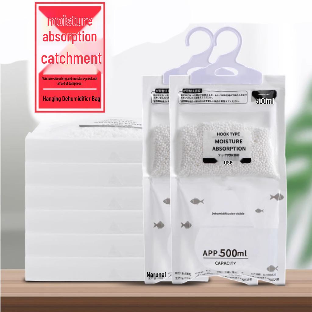 Wodoodporna wisząca torebka pochłaniająca wilgoć do szaf i akademików - Absorbuje pleśń i wilgoć, idealna na sezon Morza Południowochińskiego