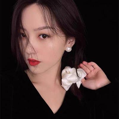 Luxuriöser koreanischer Perlen-Ohrclip: Schmerzlos, Ohne Piercing, Atmosphärischer Stil
