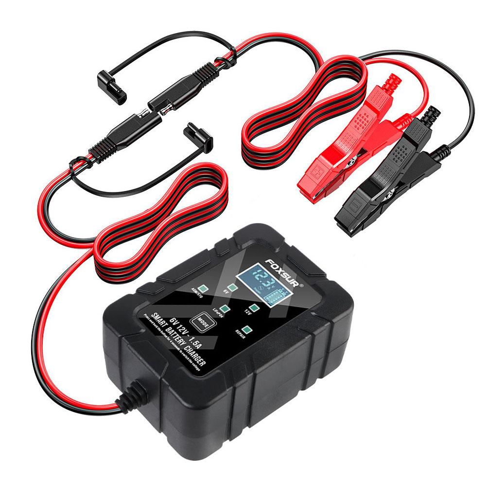 1.5A 6V 12V Battery Chargers For Lithium Iron / Lead-acid Batteries Kids Toys Motorcycle Battery Household Storage Cell Chargers