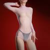 Women Bodysuit Sexy Oil Shiny Glossy Perspective Swimsuit Tights Transparent High Elastic Silky Tights Exotic Lingerie