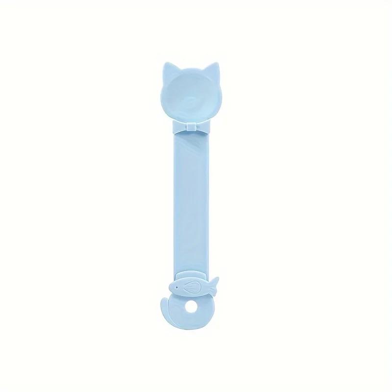 

1pcs Long - Handle Cat Food Extruder - Easy Squeeze Wet Food Feeder, Durable Plastic Pet Treat Spoon, Cat Food Feeding Tool