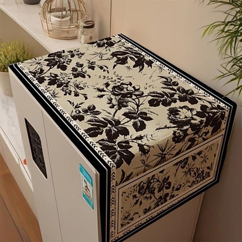 Refrigerator Ovens Cover Non Slip Washable Nordic Style Protective Cover Universal Dustproof Cover