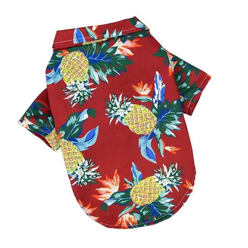 

Гавайские пляжные футболки для собак, тонкая дышащая летняя одежда для собак, жилет для маленьких собак, щенков, кошек, чихуахуа, йоркширских пуделей 2XL