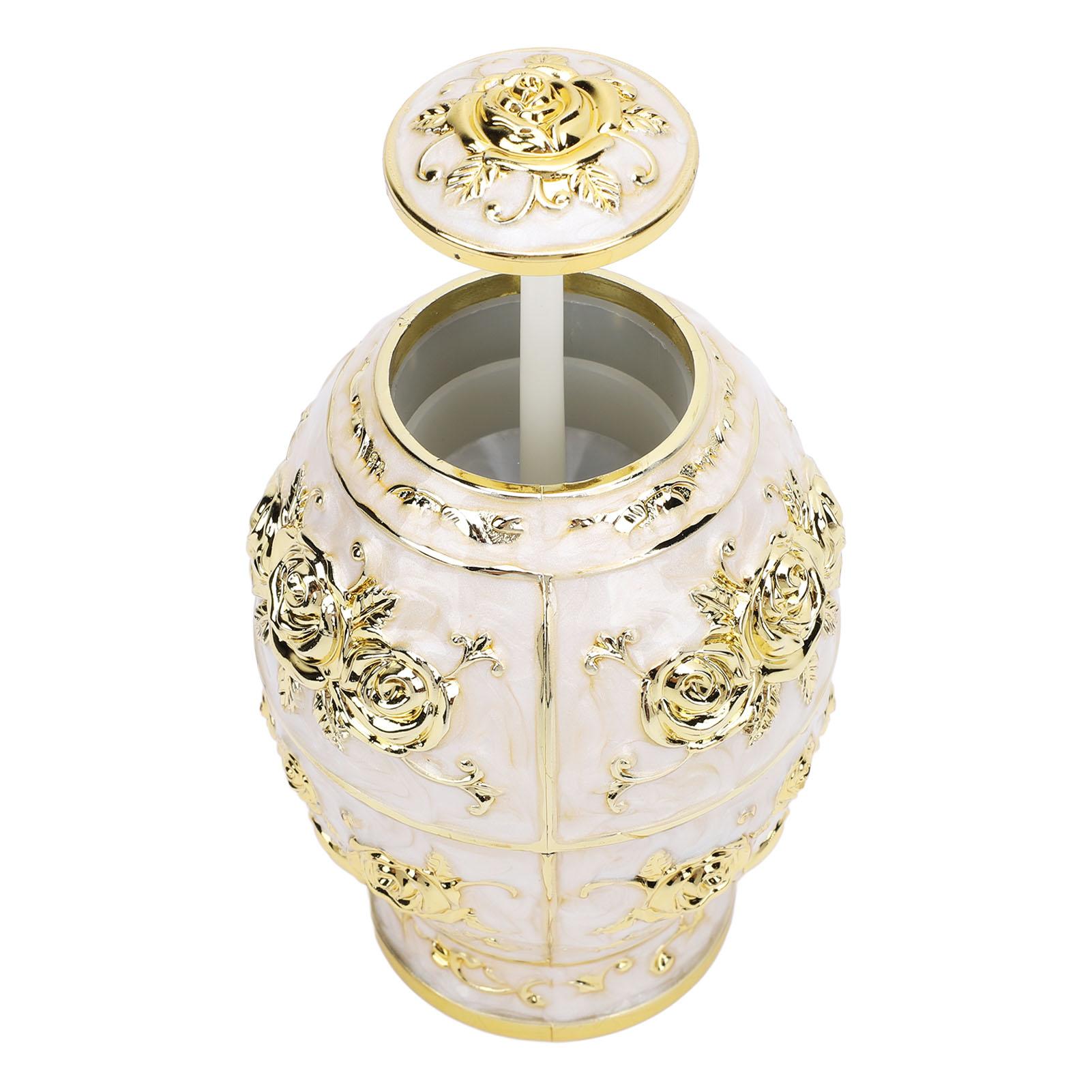 

Коробка-держатель для зубочисток Инновационный органайзер для зубочисток в форме яйца с металлическим покрытием и плоским дном