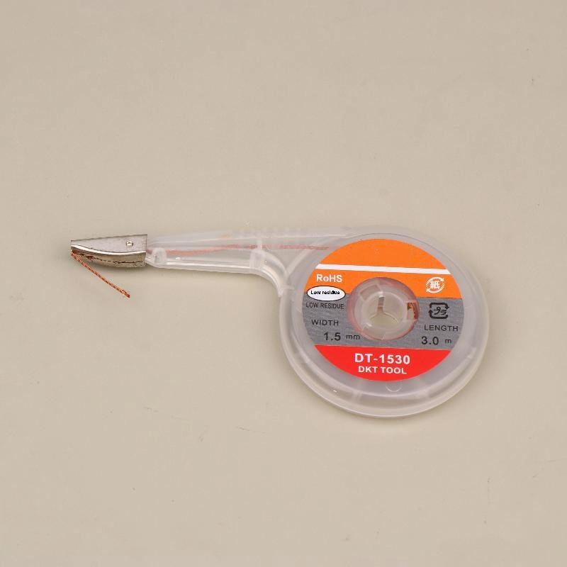 

Strong Desoldering Braid 1.5/2.0/2.5/3.0/3.5mm Width 3Meters Length Suction Tin Solder Remover Wick Wire BGA Solder Repair Tool