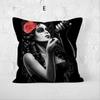 Vintage Horror Print Cushion Cover Perfect For Halloween Festivities