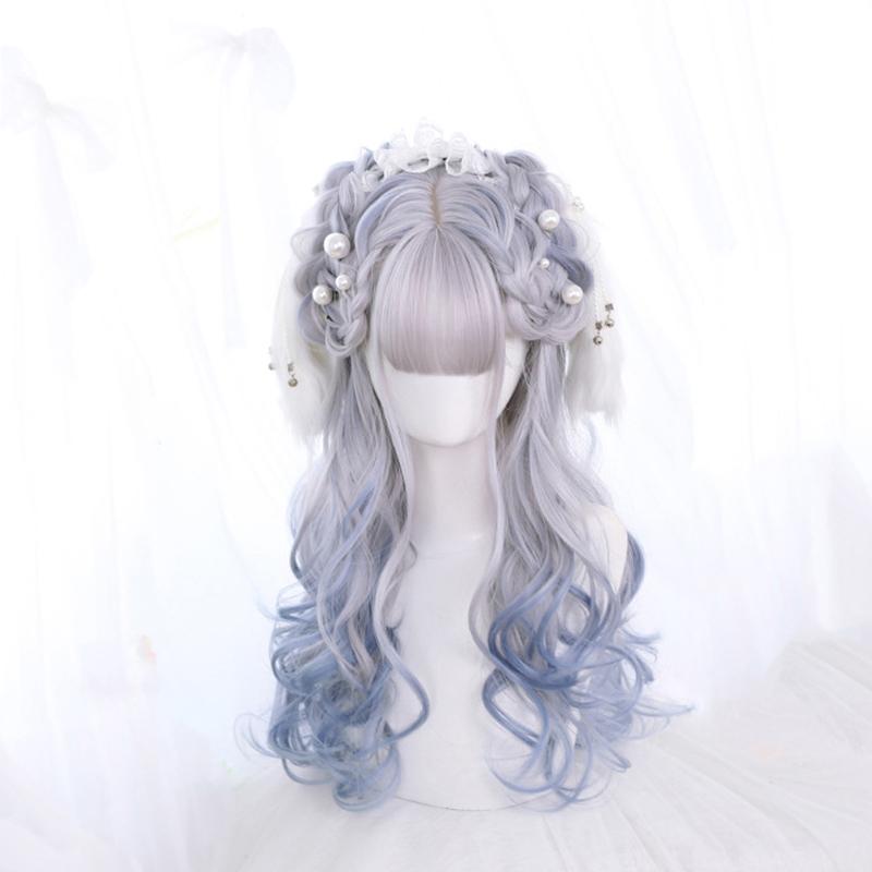 

Синтетический парик Bybrana, длинные волнистые длинные волосы, парик с челкой, женский косплей, вечерние, Лолита, термостойкий 60cm