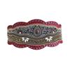 Boho Style Heavy Industry Turquoise Hollow Ethnic Style Pattern Elastic Ethnic Style Yunnan Travel Photo Elastic Tight Women's Waist Seal