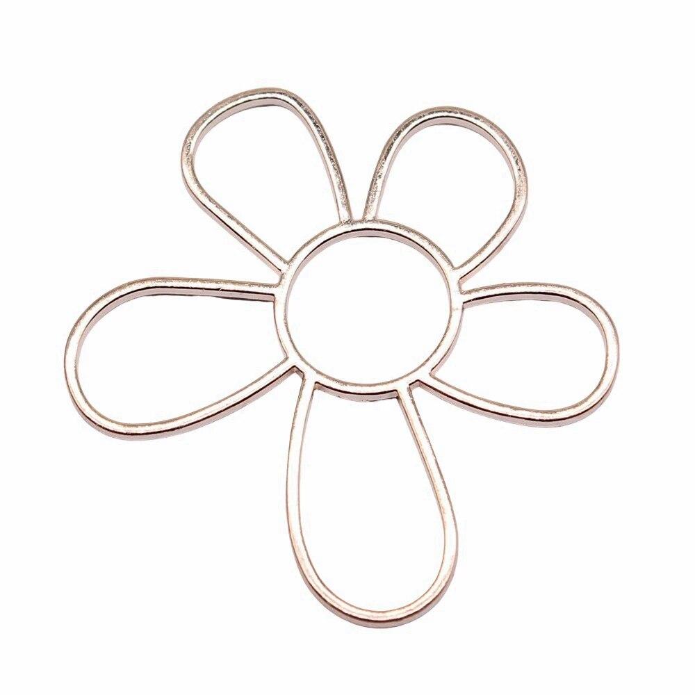 Composants de connecteur de fleur Charm de sac Cadeau pour la fabrication de bijoux