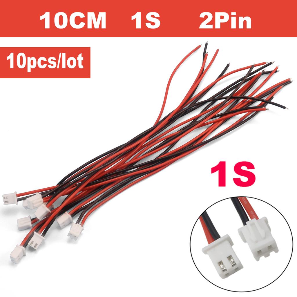 10pcs/lot 1S 2S 3S 4S 5S 6S 7S 8S Lipo Battery Balance Charger Cable IMAX B6 Connector Plug Wire 30 20 15 10cm Single Head Wire