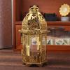 With Hanging Ring Glass Wind Lantern Colorful Lanterns Ornament Candle Holder  Dining Room