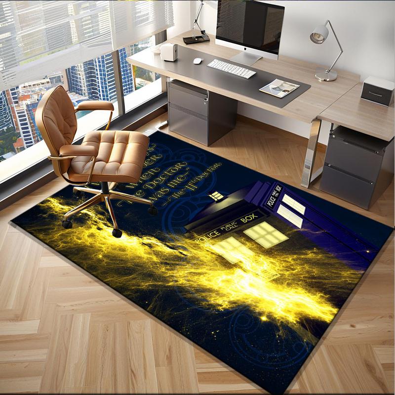 Telephone Booth Office Rug Chair Mat, Game Carpet, Suitable for Front Door, Bedroom, Living Room, Desk, Holiday Gift