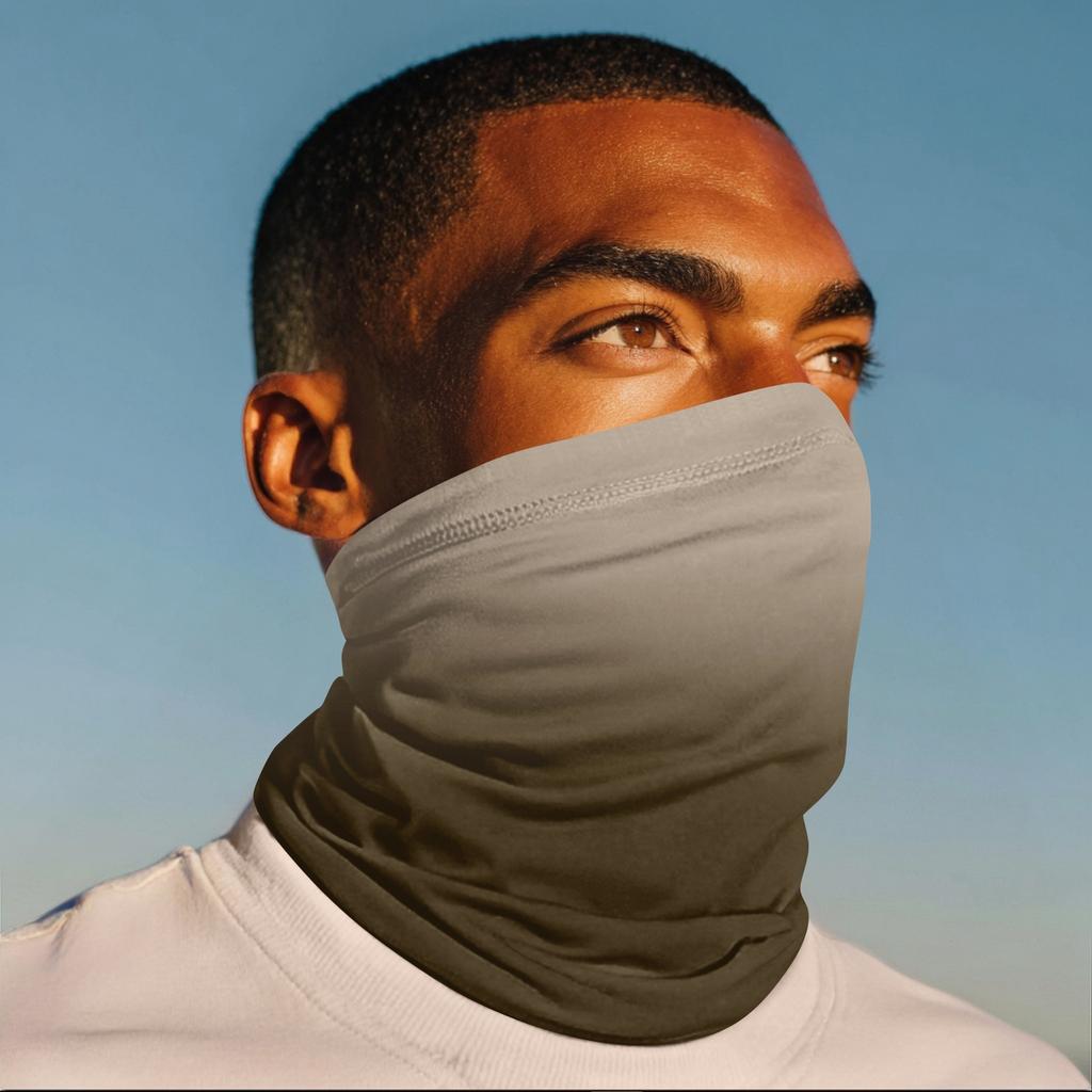 Multifunctional Lightweight Neck Gaiter Breathable Stretch Fabric Face Cover for Outdoor Activities and Sports