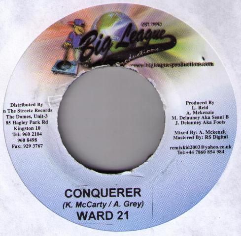 

7inch Record WARD 21 - Conquerer NONE Big League Prod 2005 Jamaica Reggae, Ska & Dub Used