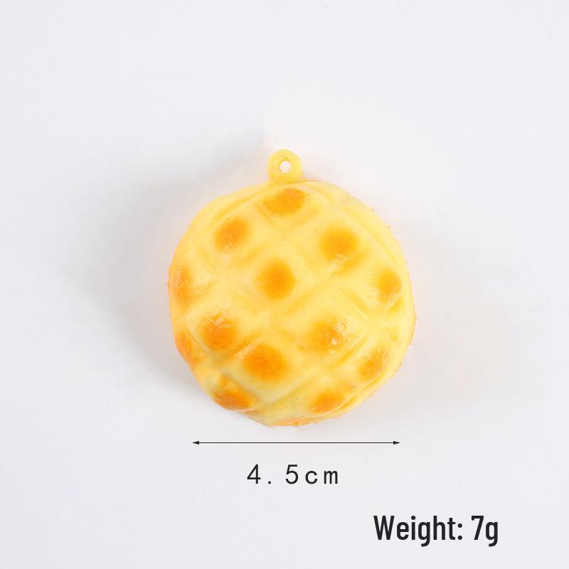 Mini Bread Keychain: Croissant & Pineapple Bun Squeeze Toy