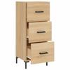 vidaXL Sideboard Sonoma-Eiche 34,5x34x90 cm Holzwerkstoff