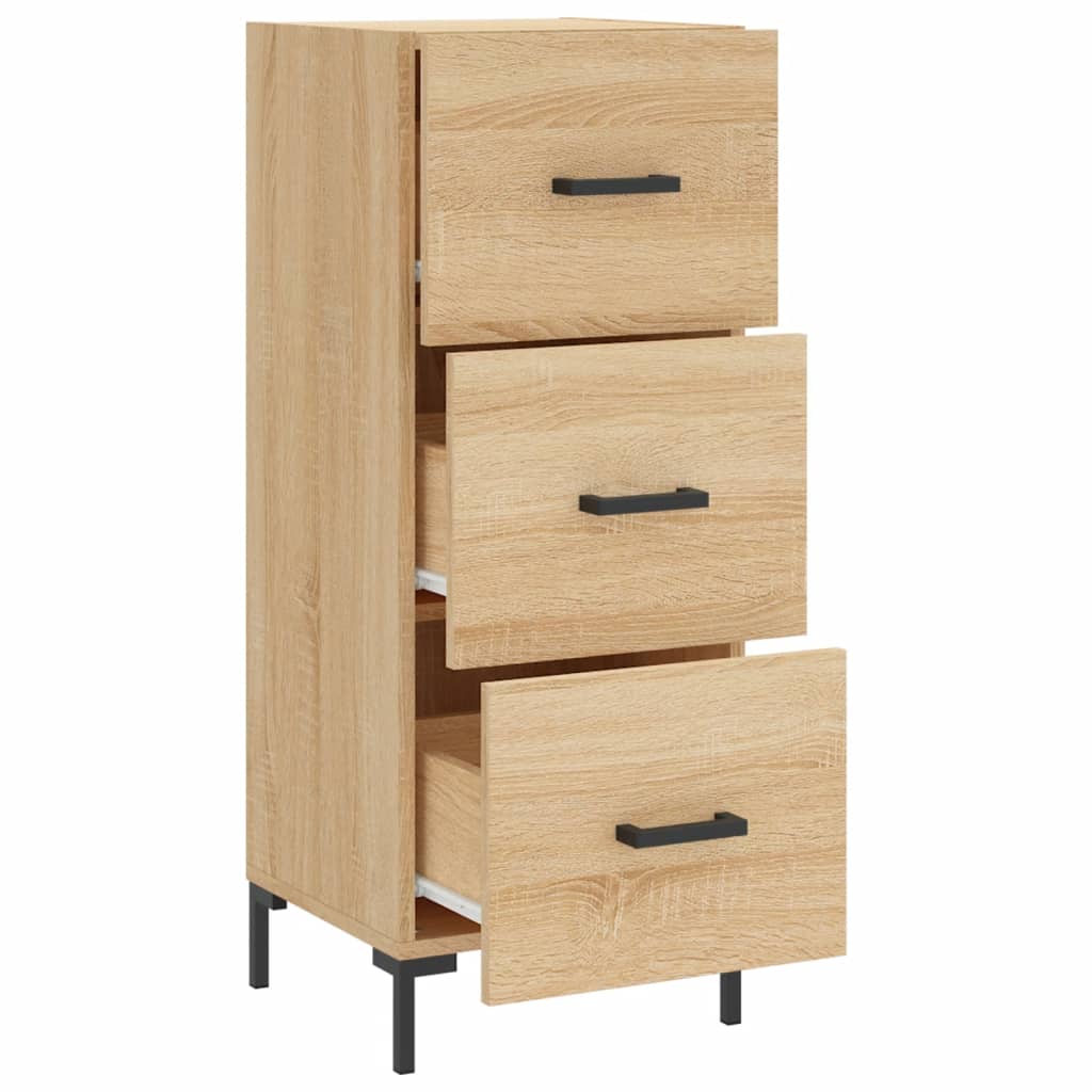 vidaXL Sideboard Sonoma-Eiche 34,5x34x90 cm Holzwerkstoff