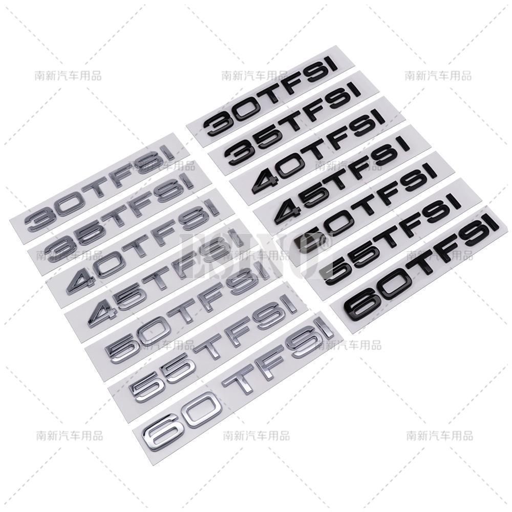 30 35 40 45 50 55 60 TFSI ABS Emblema Adesivo Adesivo Decalcomania per Bagagliaio Posteriore per Audi A4 A5 A6 A7 A8 Q3 Q5 Q6 Q7 Q8
