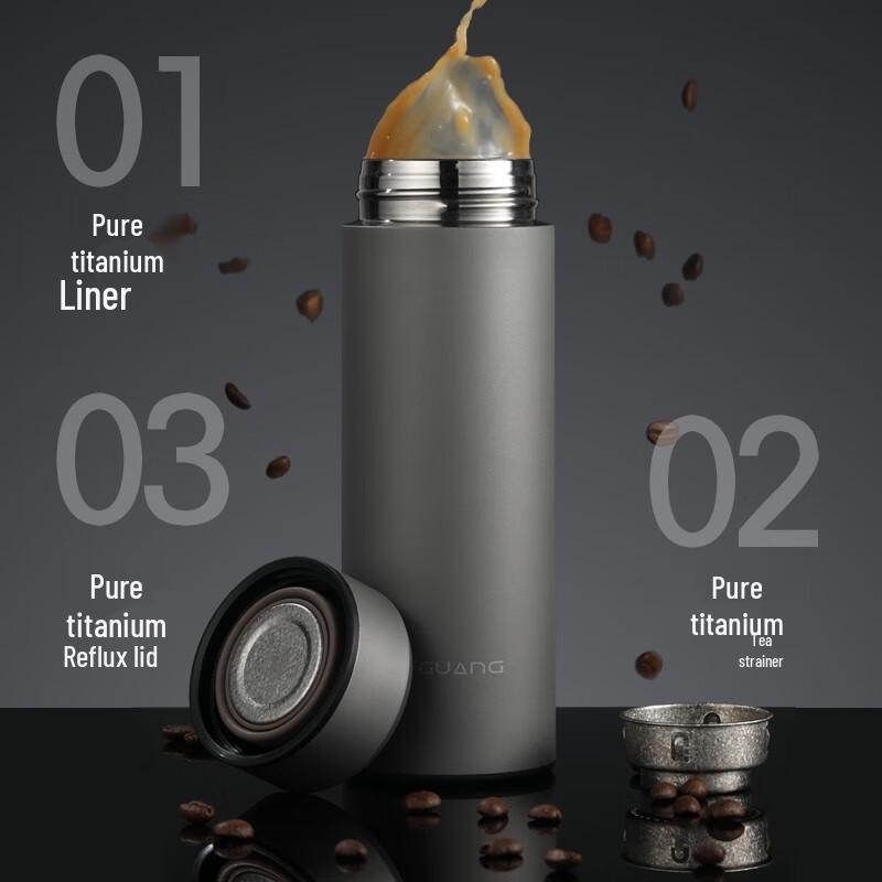 FUGUANG Pure Titanium Thermos Bottle