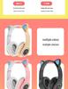 B39 Cat Ear Wireless Bluetooth Over-Ear Headphones: Luminous, Foldable, Heavy Bass, Gaming