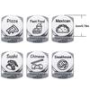 1/2/3Pcs Food Decision Dice Creative Food Decision Maker Stainless Steel Couples Food Decider Valentines Gifts for Women Men