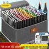 Han Zhu Dual-Tip Marker Pen for Anime Art - Single, Beginner-Friendly, Hand-Painted Design