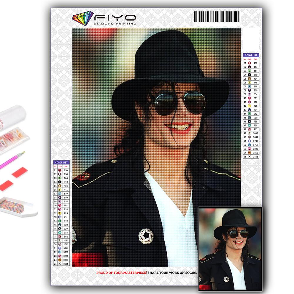 

5D Diy Алмазная картина Мировая суперзвезда Майкла Джексона Вышивка крестиком Полная алмазная вышивка Мозаика