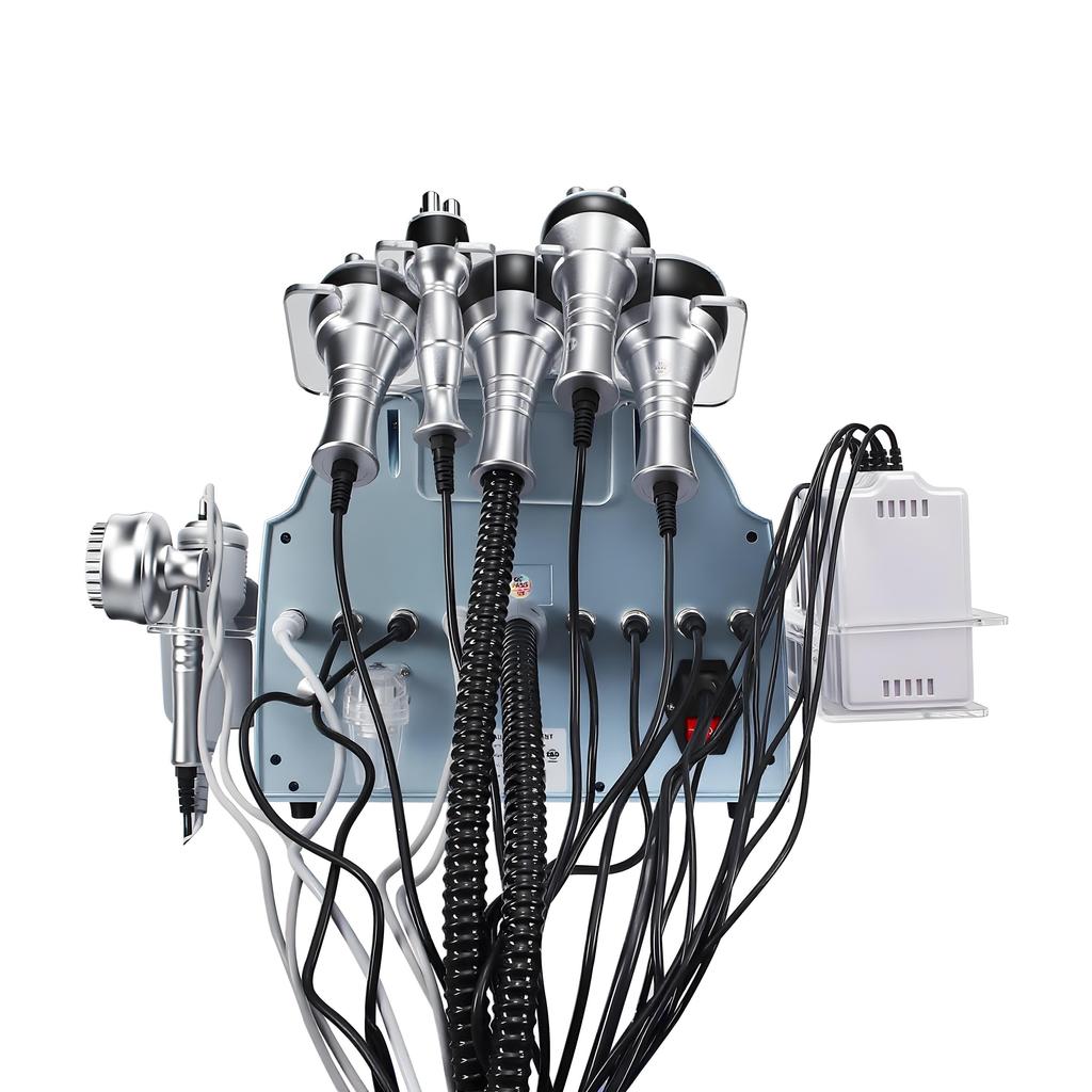 9-in-1 40kHz Cavitation 0.5MHz RF Laser 9 Heads LED Touchscreen Air Cooled 110V-220V AC Salon Body Contouring