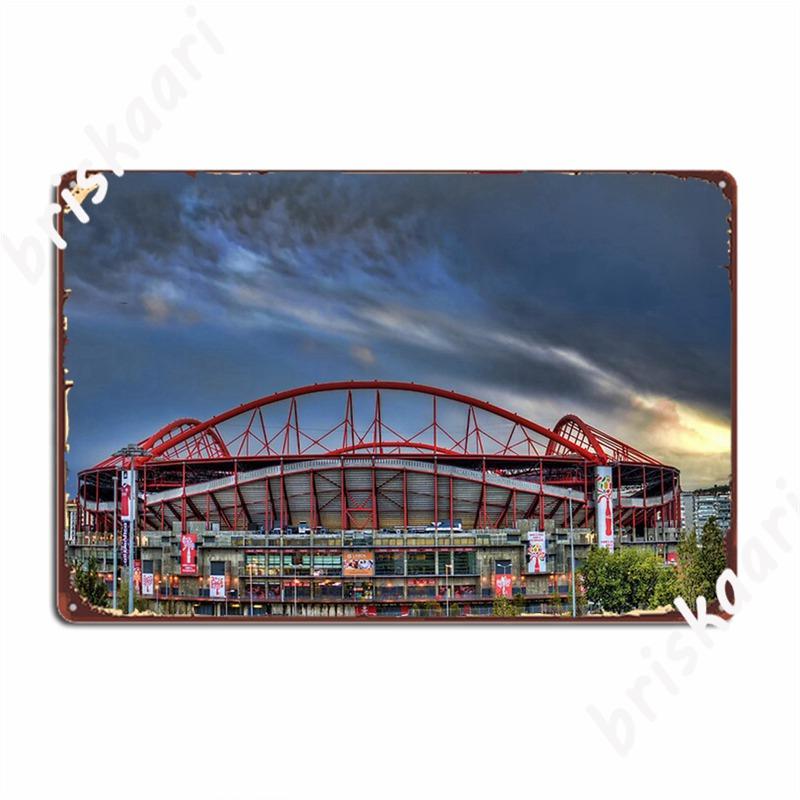 Benfica Stadium Metal Signs Club Bar Cave Decoration Plaques Tin Sign Posters