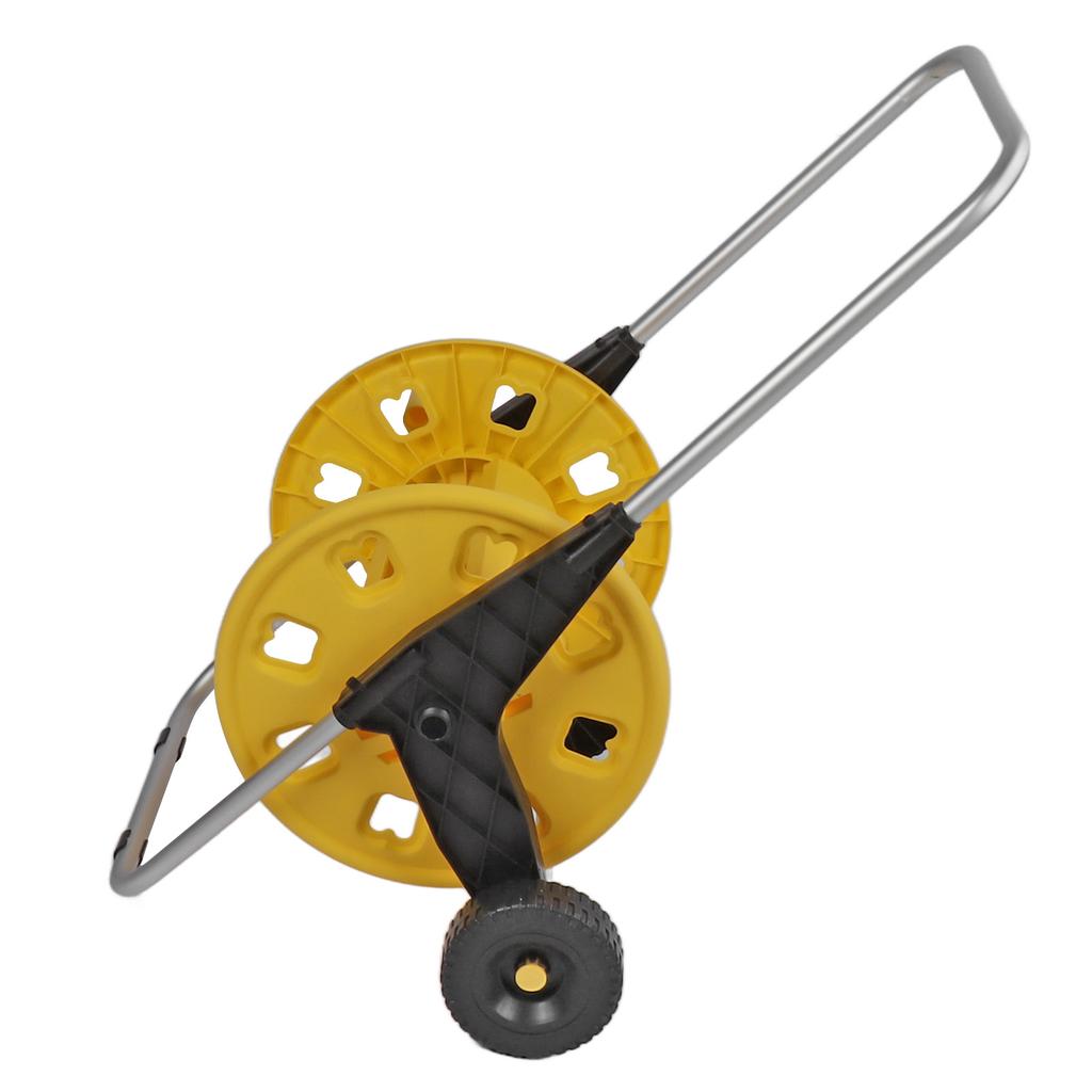 Garden Hose Reel Cart Yellow Hose Reel Cart Water Hose Cart Holds 80m of Water Pipe