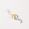 Gelber Katzenaugen-Edelstein 925 Sterlingsilber Schmuck Handgefertigt Stilvoller Anhänger PP-44-35