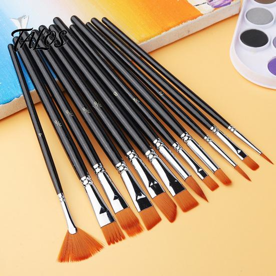 Face Paint Brush Set, Watercolor Acrylic Oil Painting Kit, Nylon Hair Brushes for Artist, Body Canvas Art Supplies