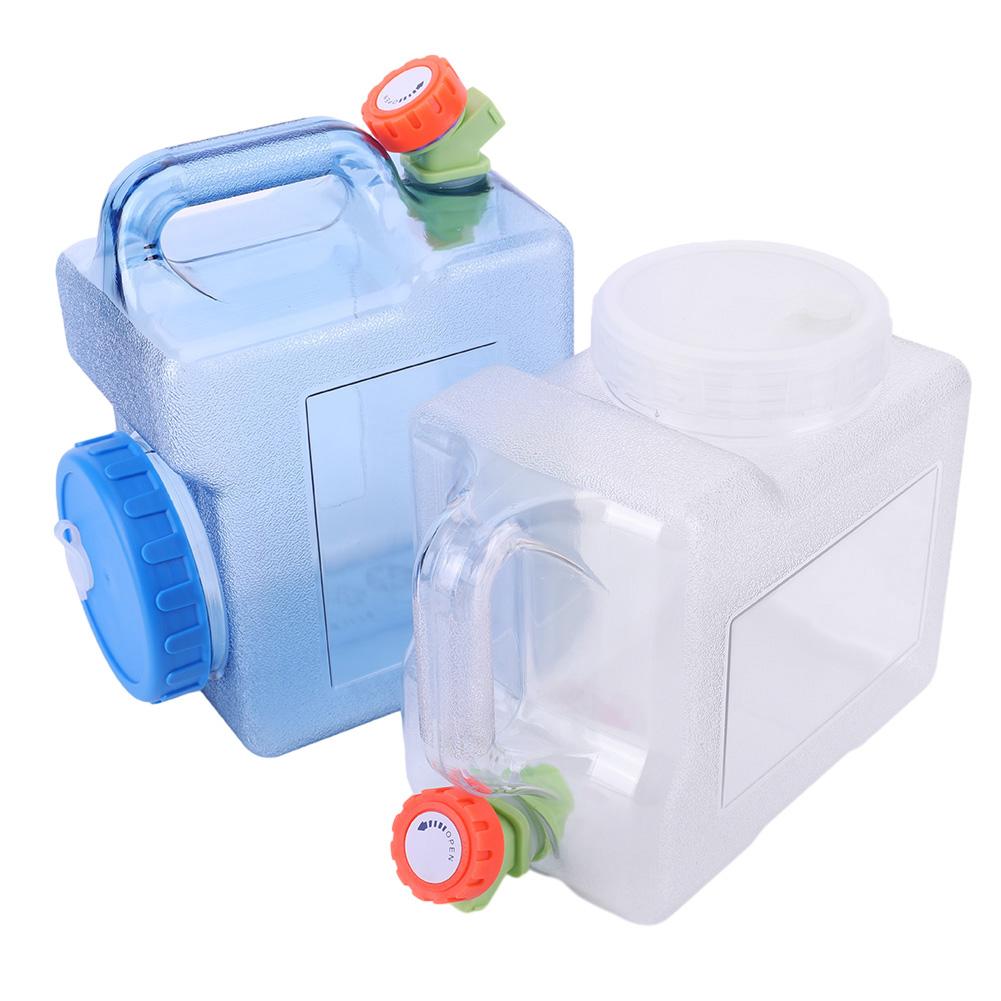 3L Portable Water Container with Spigot Water Storage Carrier Leakproof Water Storage Container for Hiking Self-Driving Tour