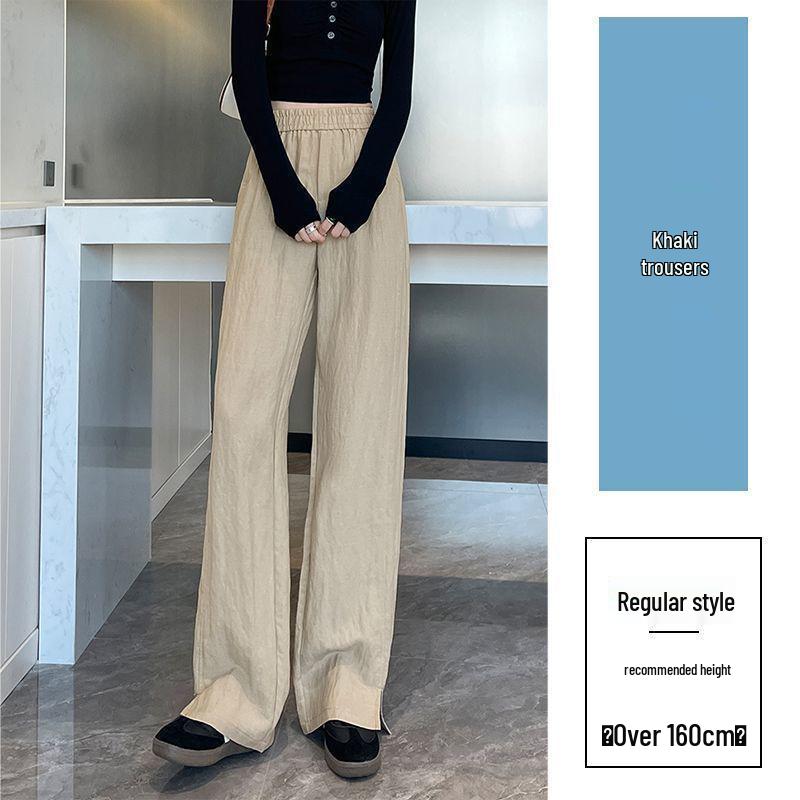 

Women s High-Waisted Tencel Wide-Leg Pants - Spring/Summer Casual, Slimming, and Lightweight 2XL (Recommended for 141-155 lbs)