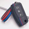 Anti Lost Silicone Keychain Lanyard for Ford Focus 2 MK2 Mondeo Galaxy Falcon with Keychain Honeycomb Texture Anti Scratch Car Key Organizer Accessory